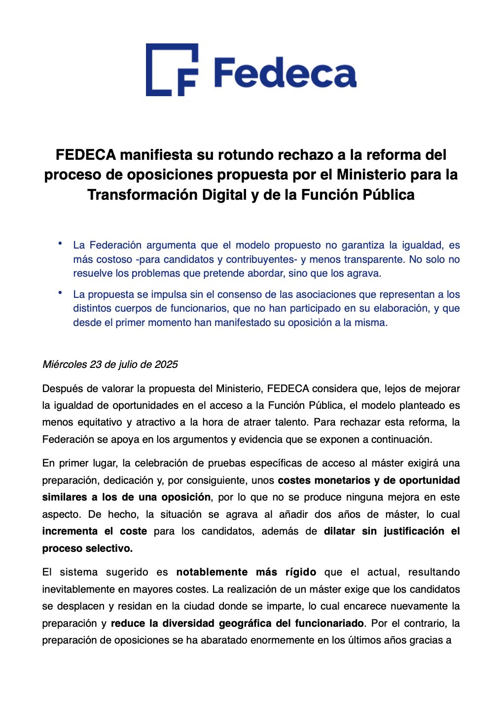 fedeca oposicion1